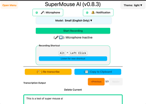 Demo of Super Mouse AI