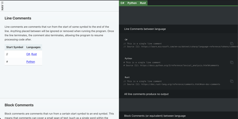 Comp-Lang-Comp website screenshot